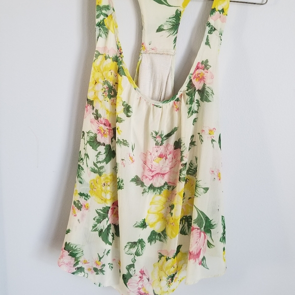 Forever 21 Floral Razorback Blouse - Picture 2 of 4